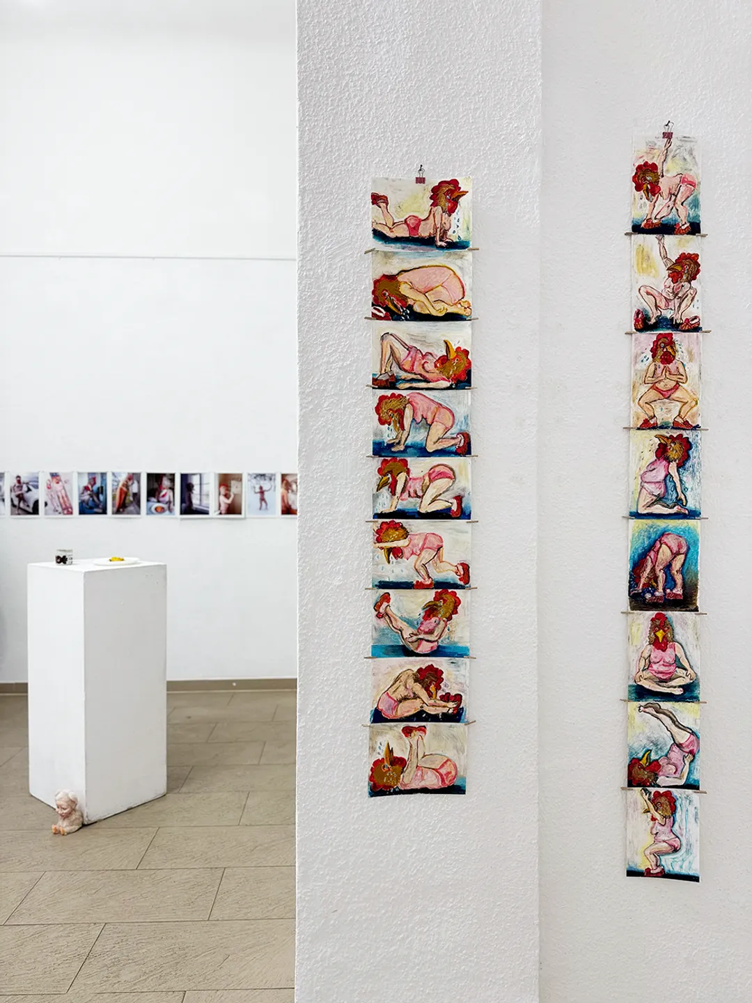 piirustuksia tilassa